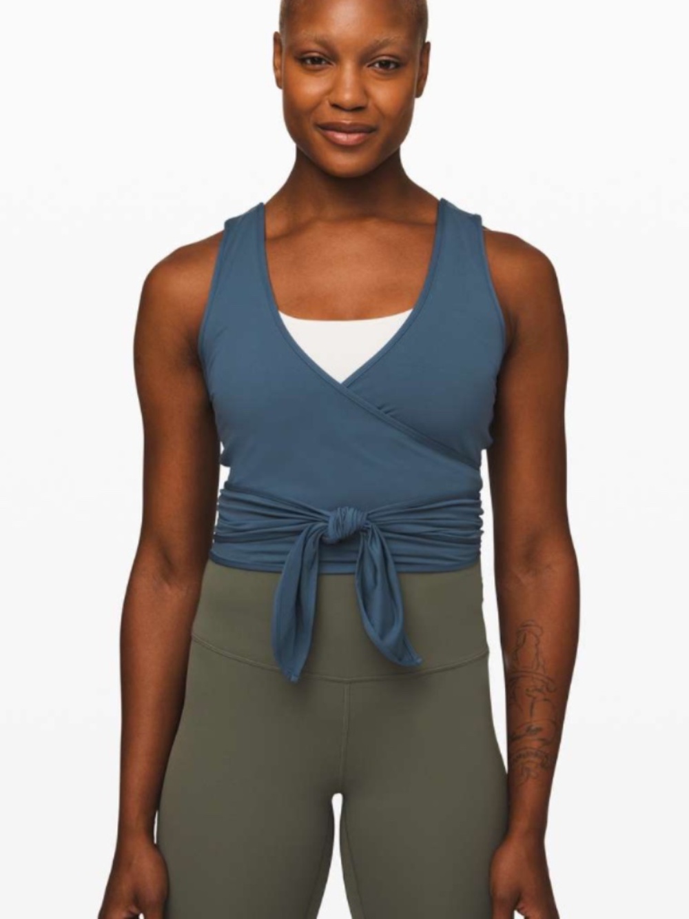 Lululemon Twist Me up crop wrap  top